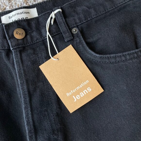 Reformation Jeans Women's 31 Seattle Cynthia High Rise Straight Button Fly - Picture 4 of 10